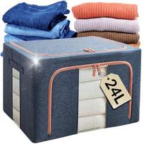 Pokrowiec pojemnik organizer torba na posciel ubrania koldre koce 40x30x20 24l 40 x 30 x 20 cm