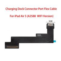 USB Charger Charging Dock Port Connector Port Plug Flex Cable For iPad Air 5 2022 A2588 A2589 A2591 WIFI Version-White black