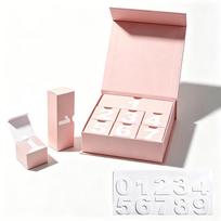 Holiday Countdown Blind Box Packaging Holiday Packaging Storage Gift Box  Festive rožinė
