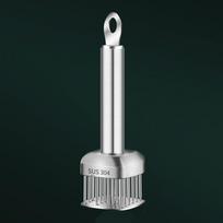 Rebound Design Steak Hammer Rust-proof Meat Loosening Needle Tender Meat Needle  Barbecue square white