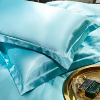 Pure Real Silk Pillowcase 2pcs Natural Silk Pillowcase Mulberry Silk Pillowcase Matches the image,48x74cm