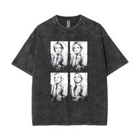 Išskalbtas Vintažinis Britney Spears Nuotrauka iš Policijos skyriaus Marškinėliai Vyrams Moterims Hip Hop Oversized Trumpomis Rankovėmis Marškinėliai Streetwear Mados Laisvalaikio Marškinėliai 3XL black