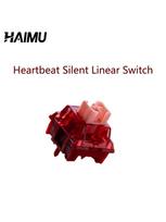 HAIMU Heartbeat Silent Linear Switch 58g 5Pin Hot Swap Gamer Mechanical Keyboard Switches Factory Lubrication for AULA F75 AJAZZ