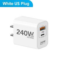 New Original 240W GaN Fast Charger USB PD 2 In 1 Super Fast Charging EU/US Plug Adapter for IPhone15 16 17 Samsung Huawei Xiaomi