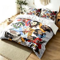 Avatar The Last Airbender 3pc Duvet Cover Set Simple Modern Bedding Set Wrinkle Resistant Soft Fabric All Season Use a perfect gift 180cmx210cm