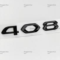 New 3D Car Hood Front Bonnet Grill Trunk Rear Number Emblem Sticker Suitable for Peugeot 408 508 508L 4008 5008 Car Accessories