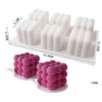 Silikoninės formos tešlos 3D torto dizaino mini keksiukų putėsiai Blynai širdelės burbulo kvadratinė kepimo forma