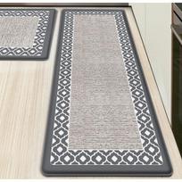 Virtuvės grindų kilimėlis, sutirštintas PVC, atsparus nuovargiui, dvigubo rėmo kilimėlis, atsparus vandeniui, alyvai ir neslystantis oda 44*120*1CM