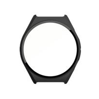 Pilnas apsauginis dėklas Xiaomi Watch S1, ekrano apsauga, dangtelis, PC danga, kietas apvalkalas su grūdinto stiklo plėvele, priedai For Xiaomi Watch S1 juoda