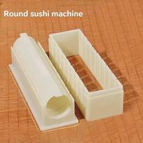 Sushi Maker Equipment Kit Plastic  Sushi Rolls Mold Round Square Heart-shaped Sushi Making Tools Cake Roll Mold Kitchen Tools beige