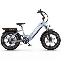 Elektrinis dviratis Onesport OT08 500W variklis LCD ekranas 48V 18AH Priekinės šakės amortizacija Ebike Suaugusiems Prijungimas prie APP Baltas mėlyna