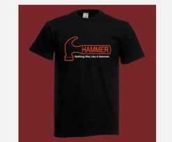 Hammer Bowling Men039s Black TShirt Size S5XL Unisex T-Shirt XXL black