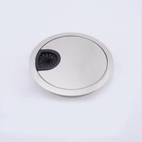 NAIERDI Cinko Lydinio Apvalaus Stalo Vielos Angos Dangteliai Lizdo Anga Kompiuterio PC Stalo Kabelio Prakiurpa Laido Laikiklis 50mm/53mm/60mm/80mm 80mm