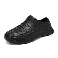 Latest Design Mens And Women'S Labor Protection Working Footwear, Thick-Soled, Anti-Skid, Waterproof, Oil-Resistant, Wear-Resistant, Shoes 36-37 black