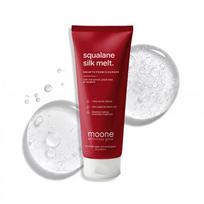 Moone Squalane Silk Melt - Putojantis valomasis balzamas riebiai odai | Pašalina SPF, riebalų ir nešvarumų sankaupas | Makiažo valiklis valomasis balzamas su brown