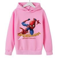 Marvel Žmogus-voras Klasikinis Džemperis Vaikams - Laisvalaikio Superherojų Džemperis Berniukams ir Mergaitėms, Puikiai Tinka Pavasariui ir Rudeniui 110 cm rožinė