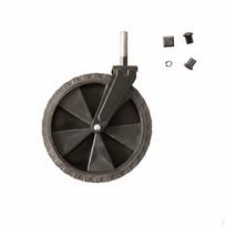 Didelio našumo pasukamas ratukas su dvigubais guoliais Kempingo vežimėlio ratas Atsparus dilimui Sulankstomo vežimėlio pakeitimas Large Narrow Wheel
