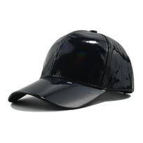 PU Glitter Baseball Cap Adjustable Snapback Sparkly Design Faux Leather Baseball Cap Glitter Faux Leather Sparkly Party Hat juoda