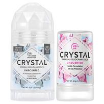 Crystal Deodorant Unscented Stick 2 Types (Portable) 1 pcs 120g white