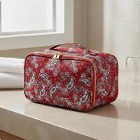Mahjong Tiles Carrying Case Large Capacity Travel Kit Materials for Family, Friends, Party Red L gray