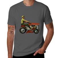 Ferguson On Massey Ride Mower Tshirt Casual Light Summer Short Sleeve Top M black