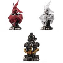 Mobile Suit Gundam MS Mechanical Bust 07 MSN-04 Sazabi Set 3 Types Full Complete Gacha Capsule Toy gray
