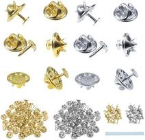 TOAOB 150 Pairs Butterfly Clutch Pin Backs Gold Silver with 3 Hot Glue DIY Jewelry Brooch Craft