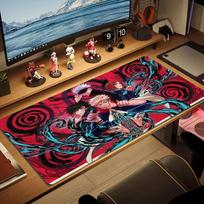 Jujutsu Kaisen Color Mouse Pad Large Gaming Table Cushion Non-slip Laptop Tablet Big Mousepad XXL Mat Mini PC Playmat With Lock edge 50cmx100cm(19.6x39.4inch)