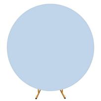 New Pure Color Round Backdrop Cover Elastic Polyester Circle Arch Stand Cover 4FT Stretchy Backdrops Birthday Party white