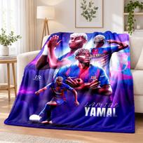 Lamine Yamal Printed Flannel Blanket Warm Comfort Bed Throw For Indoor Home Decoration 100cmx150cm