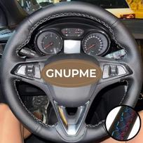 Hand Stitched Perforated Microfiber Leather Astra K Corsa E Crossland X Grandland X Steering Wheel Cover For Opel Insignia Tri color thread