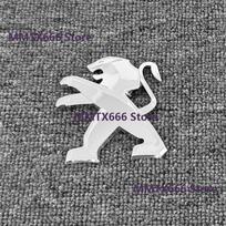 ABS Car Hood Front Bonnet Grill Rear Trunk Emblem Logo Badge Sticker For Peugeot 308 508 front and rear logo grille logo white