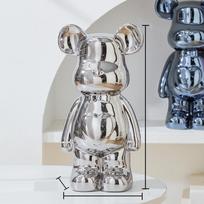 17/27/cm Estetiška meškiuko plytinė keramikinė statulėlė Teddy Bear dekoras Veiksmo figūrėlės Skulptūrėlės Ornamentas kambariui Namų dekoravimui Amatai 17CM