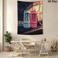 Monster Energy Bold Vibrant Bedding 1 Duvet Cover 2 Pillowcase Without Core Soft And Comfortable Christmas Birthday Gift 100cm x 150cm white
