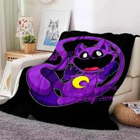 3D spausdinta antklodė kūdikiui CATNAP DOGDAY Animacinis filmukas Besišypsantis Critters Babes Kilimas Itin minkštas šiltas miegamojo svetainės miegamojo sofa-lova Automobilis 40x50in
