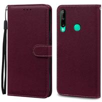 P40 Lite e dėklas Huawei P40 Lite E dėklui Piniginė Odinis atverčiamas dėklas Huawei P40 Lite E telefonui Dėklas Knyga Coque Fundas Huawei P40 Lite E vyno raudonos spalvos