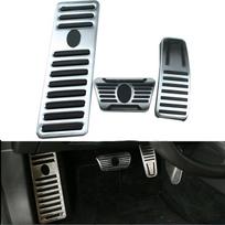 Car For Maserati Ghibli Levante Quattroporte 2014 2015 2016 2017 Stainless Steel Gas Fuel Brake Footrest Pedal Plate Pad Cover 2PCS black