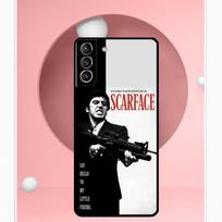 Scarface Al Pacino Tony Montana dėklas Samsung Galaxy S22 S23 S24 Ultra Note 20 10 S8 S9 S10 Plus S21 S20 FE minkštas dėklas Galaxy S23 brown