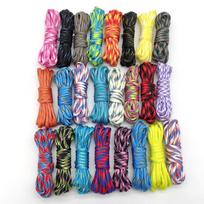 7 gyslų paracord'o apyrankės ir palapinės virvės rinkinys - 3 metrai, rankų darbo gelbėjimo pynimo virvė 20 colors mixed