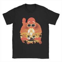 Anime marškinėliai vyrams Vasariniai Naujas Dragon Ball Master Roshi raštas Trumpomis rankovėmis Laisvalaikio Gatvės stiliaus Laisvas ir patogus Viršus 4XL brown