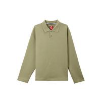 Nike Tech Fleece Reimagined Solid Color Loose Fit Long Sleeve Polo Shirt Men Tops Olive-Green FZ7571-276 L beige