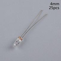 25PC 4Mm  Clear 12V Mini Bulb of Wheat Rice Bulbs Switch Button Bulbs Indicator Bulb Tungsten Lamp