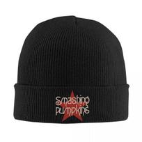 New Smashing Pumpkins Hat Autumn Winter Skullies Beanies Warm Cap Unisex Knitted Hat black