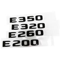 3D ABS chromuotas automobilio galinės bagažinės emblema lipdukas E200 E260 E300 E320 logotipas Mercedes E 200 260 300 320 W212 W213 W211 E 400 d juoda