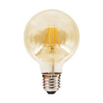 Decorative LED bulb E27 4W G80 warm amber