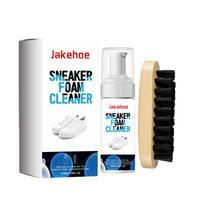 White Sneaker Cleaner Kit Foam Shoe Cleaner for Athletic Canvas Shoes Deodorizer Stain Remover Home Shoe Care JAKEHOE black