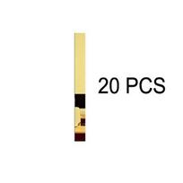 20 vnt. 3D ilgas dryžuotas veidrodinis sienos lipdukas Akrilinis lipnus juosta juosmeniui TV fonui Graži siūlės dekoratyvinė juosta M 3x30cm 20 pcs auksas