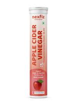Nexfiz Apple Cider Vinegar Effervescent Tablets 500 mg with Pomegranate Extract 100 mg, Vitamin B6 & B12 | Metabolism & Digestion Wellness Support