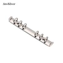 Užrašinės aksesuaras Metalinis laisvų lapų aplankas su žiedais Segtuvas Segtuko sąvaržėlė Sąsiuvinio rišimo žiedai A6-Silver gray