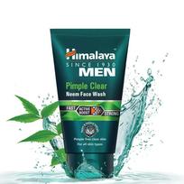 Himalaya Men Pimple Clear Neem Face Wash, 100ml and Himalaya Men Intense Oil Clear Lemon Face Wash, 100ml black